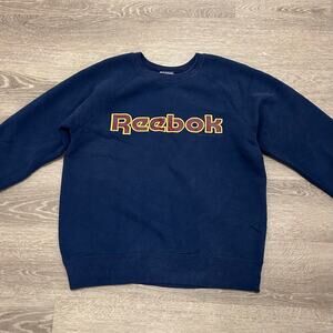Reebok Vintage Sweatshirt 1980s Logo Crewneck‎ USA Made Large Unisex